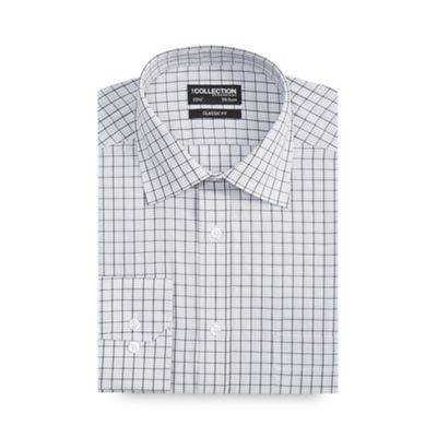 The Collection Grey overcheck long sleeve shirt